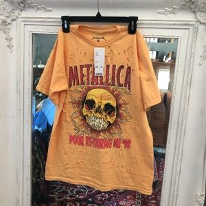 Urban outfitters distressed band tee